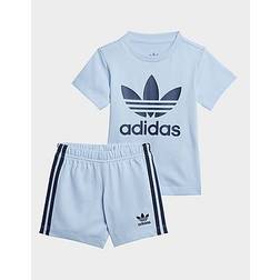 adidas Shorts Tee Set Kids - Clear Sky