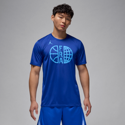 Jordan Men's France Practice Basketball T-Shirt in Blue FQ3661-417