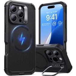 ESR Cyber Tough HaloLock Case with Stash Stand for iPhone 16 Pro