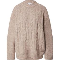 JDY Pullover - Taupe/Lysegrå