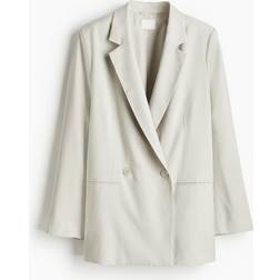 H&M Double-breasted Blazer - Gray