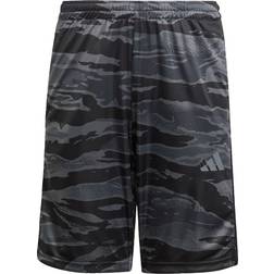 adidas Kid's Train Essentials Camo Print Shorts - Black/Grey Five/Grey Six/Carbon (JI6103)