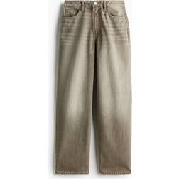 H&M Baggy High Jeans - Grau