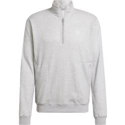 adidas Felpa Trefoil Essentials Waffle 1/2 Zip - Medium Grey Heather