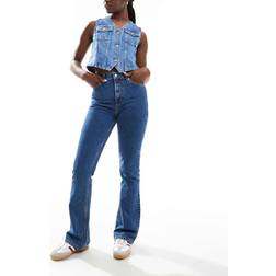 ASOS DESIGN Jeans Med Mellemhøj Talje - Blå