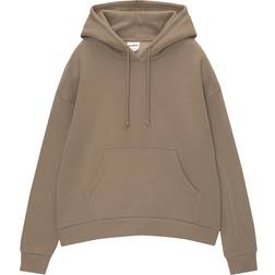 Pull&Bear Oversized Hoodie - Taupe Brown