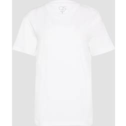 QS Topp T-shirts Michael-D-Box - Vit