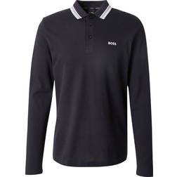 BOSS Poloshirt Plisy - Navy/Hellblau/Weiß