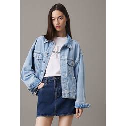 Calvin Klein Boxy Denim Jacket - Light Blue