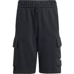 adidas Kid's Essentials Cargo Shorts - Black/White (JC9768)