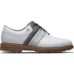 FootJoy Premiere Series Packard LX Vandtætte Herre Golfsko Med Spikes - White/Grey/Black
