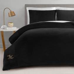 Juicy Couture Velour Bedspread Black (228.6x264.2cm)