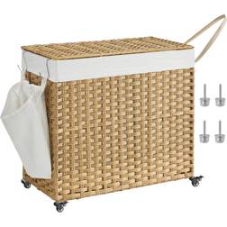 Latitude Run Laundry Hamper with Handles Grey 66cm H X 70cm W X 36cm D