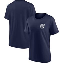 Fanatics England Essentials Small Crest T-Shirt Navy Womens