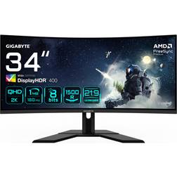 Gigabyte 34 Inch Quad HD Monitor 20VM0-G34WQCPBI-1EKR