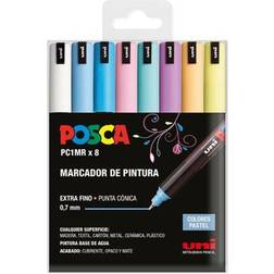 Posca Akrylmaling Marker Sæt PC-1MR/8C 0,7 mm 8 Stykker