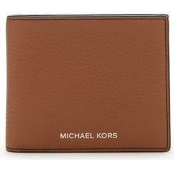 Michael Kors Hudson Pebbled Leather Slim Wallet - Brown