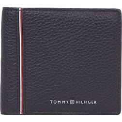 Tommy Hilfiger Lederportemonnaie mit Label-Print - Blau