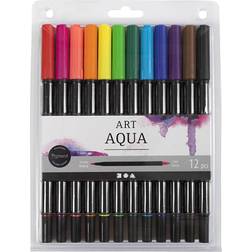 Creativ Company Aquarellfilzer mit Doppelspitze 12 Stk