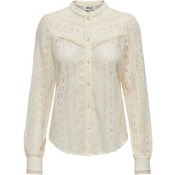 Only Onlreba Lace L/S Shirt - Multicolor