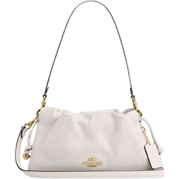 Coach Faye Shoulder Bag With Ruching - Gold/Chalk