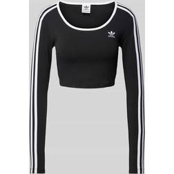 adidas Adicolor 3-Streifen Crop Longsleeve - Black