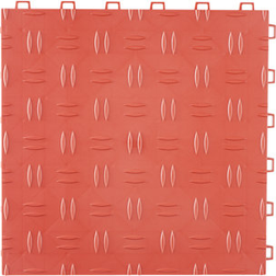 VEVOR Garage Interlocking Tiles 12 x 12 x 0.53 in Red Pack of 50