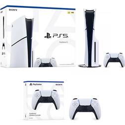 Sony PlayStation 5 Slim Console Bundle with Two Dual Sense Wireless Controllers