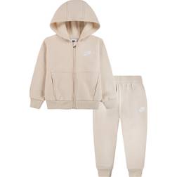 Nike Toddler Full-Zip Club Set Hoodie Set 2-piece - Sanddrift (76L445-X5C)