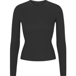 SKIMS Long Sleeve T-shirt - Black