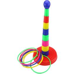 Ogrmar Colorful Plastic Sport Ring Toss Game Set 18 in