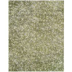 The Rug House Super Soft Green Grey Mottled Green 60x110cm