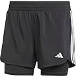 adidas Pacer 3-Stripes Training Woven Shorts - Black