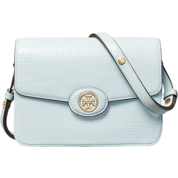 Tory Burch Robinson Crosshatched Convertible Shoulder Bag - Summit