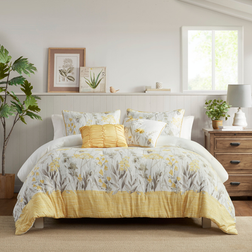 Madison Park Pampa 5 Piece Seersucker Comforter Set King Bedspread Yellow (233.7x264.2cm)