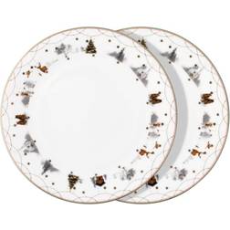 Wik & Walsøe Julemorgen Story Dessert Plate 25cm 2pcs