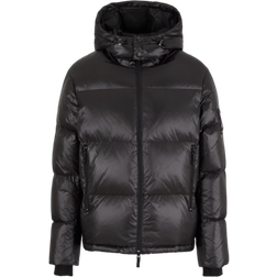 Armani Exchange Full Zip Down Jacket - Black