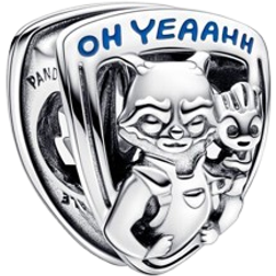 Pandora Marvel Guardians of the Galaxy Rocket Raccoon Charm - Silver/Blue