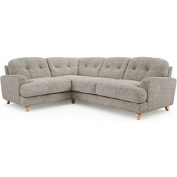 Dunelm Martha Chunky Chenille Grey Sofa 259cm 4 Seater