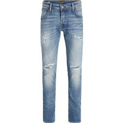 Jack & Jones Glenn Fox 50sps Cb 043 50sps Sn Slim Fit Jeans - Blue/Blue Denim