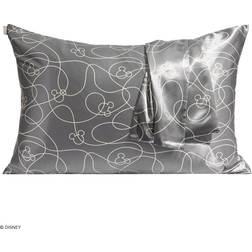 Kitsch Mickey/Minnie Pillow Case Grey (66x48cm)