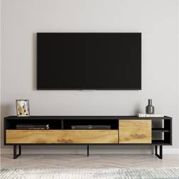 Trademax Gazali Black/Oak TV-bänk 180x44.7cm