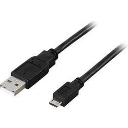 Deltaco 2.0 USB A - USB Micro-B M-M 2m