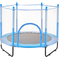 VEVOR 60" Trampoline for Mini Toddler Trampoline w/ Net Indoor Outdoor graySteel in Blue 1 Wayfair (1)