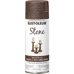 Rust-Oleum Stone Textured Metal Paint Mineral Brown 0.4L