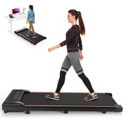 OLIXIS Compact Armless Treadmill for Small Spaces, Quiet Under-Desk Walking Pad, Slim & Portable Design for Home Office Workouts, 3 in 1 Portable Treadmill Walking