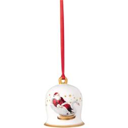 Villeroy & Boch Annual Christmas Edition Jingle White/Red Christmas Tree Ornament 2.8"