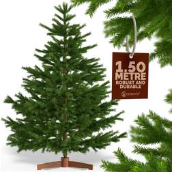 Casaria Large Premium Luxury Realistic Green/Brown Christmas Tree 150cm