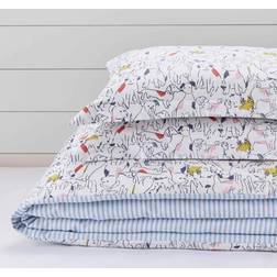 Joules Linear Dogs Duvet Cover Multicolour (200x200cm)