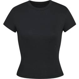 SKIMS Women T-Shirt Cotton Rib - Black